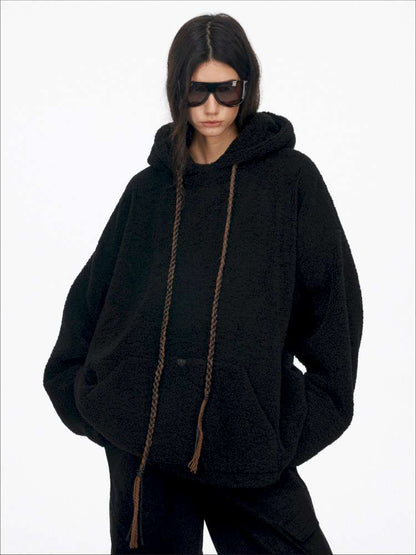 Drawstring Loose Hooded Jacket【s0000015060】