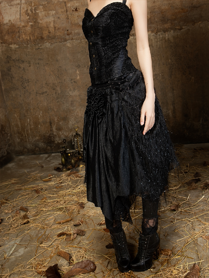 Romantic Palace Midi Skirt【s0000018377】