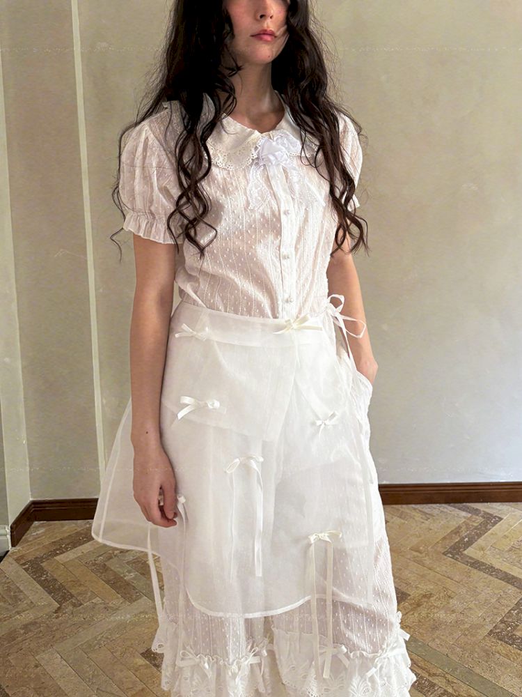 Short-sleeved cotton shirt【s0000012762】