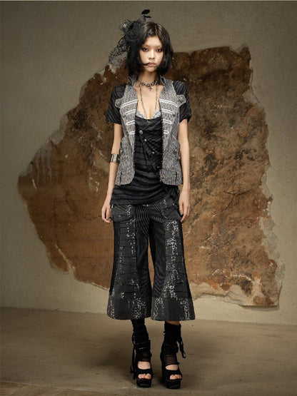 Sleeveless Halterneck Vest Shirt Top【s0000016885】
