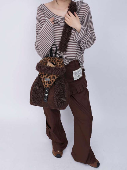 Rabbit Ears Cute Fur Crossbody School Bag【s0000014619】