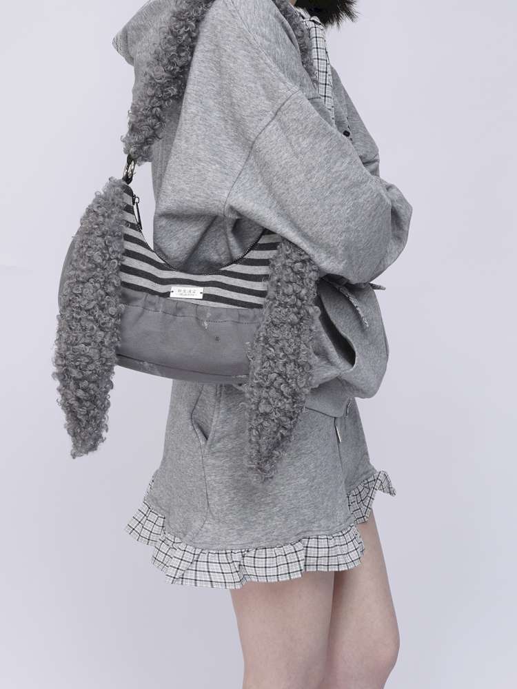 Rabbit Plush Versatile Commuter Crossbody Bag【s0000014618】