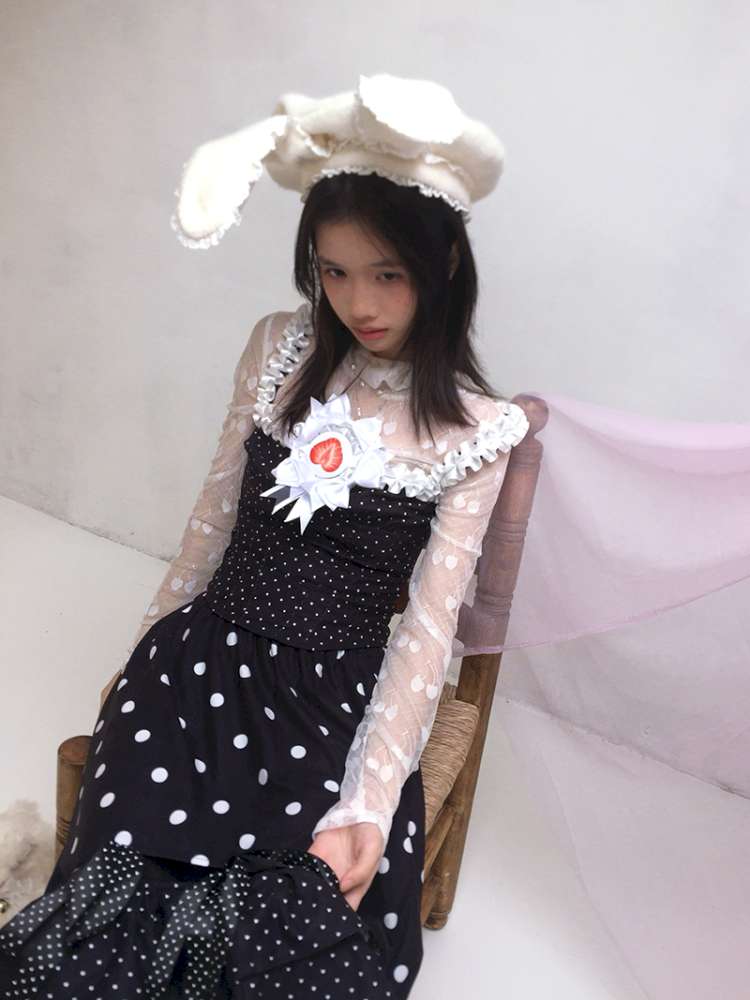 Asymmetric Bow Midi Skirt【s0000014525】