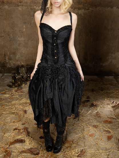Romantic Palace Midi Skirt【s0000018377】