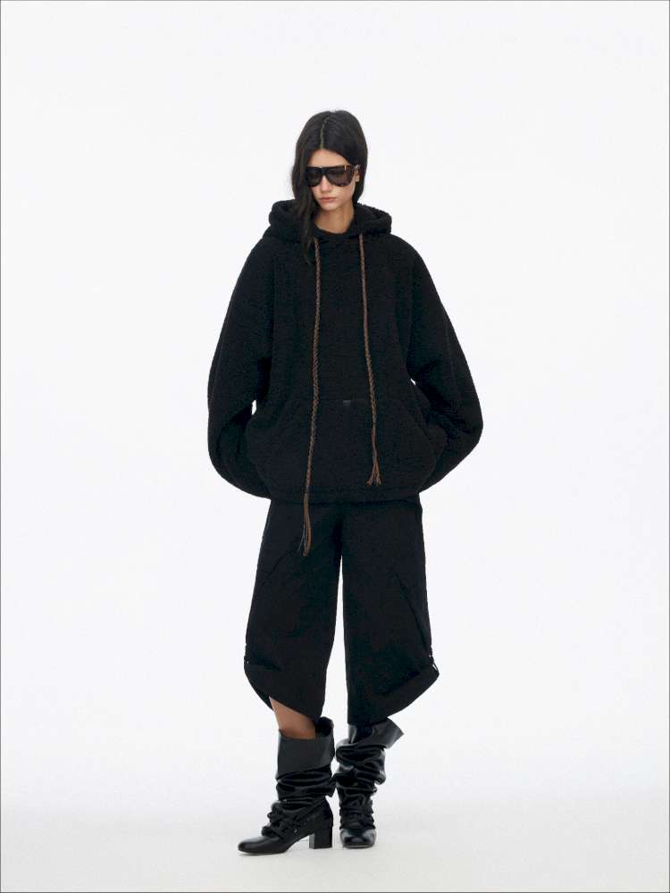 Drawstring Loose Hooded Jacket【s0000015060】