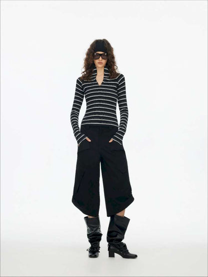Vintage Striped Slim Knit Top【s0000015059】