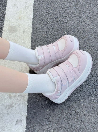 Lace-up thick-soled sneakers【s0000012963】