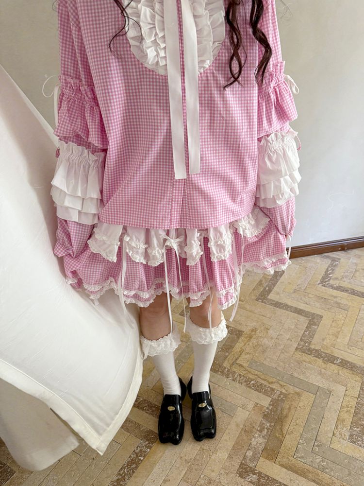 Double-layer bow-tie short skirt【s0000012764】