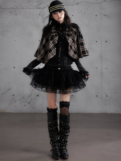 Vintage Layered Mesh Puffy Skirt【s0000019151】