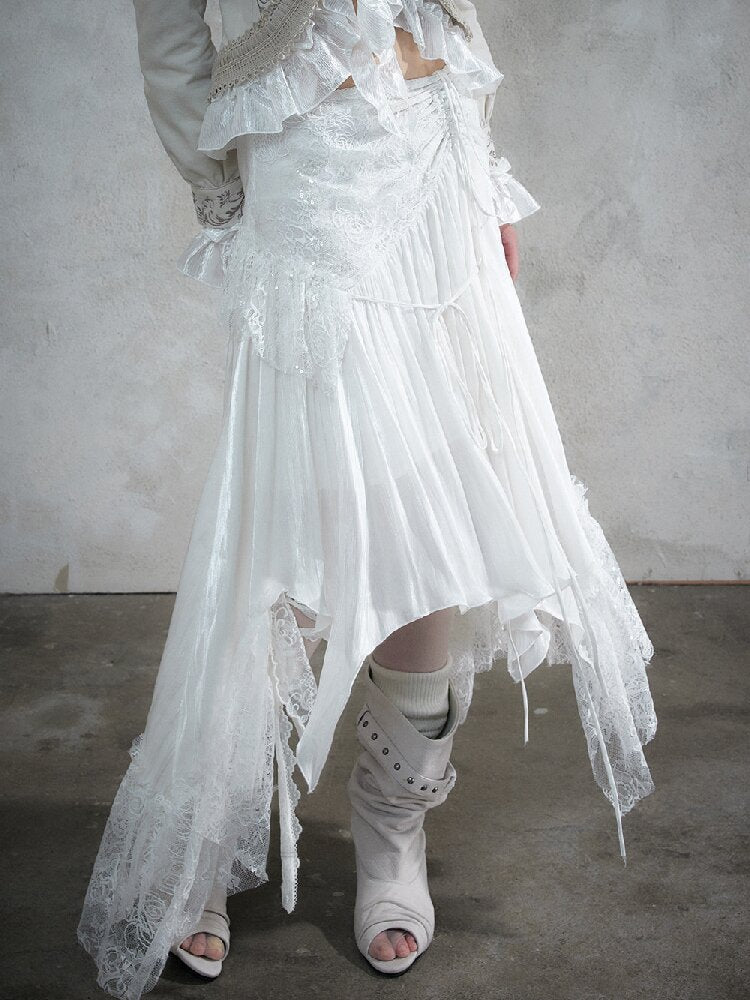 Dreamy Heiress Lace Chiffon Dress【s0000017984】