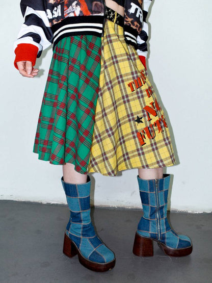 Vintage layered butt curtain skirt【s0000014378】