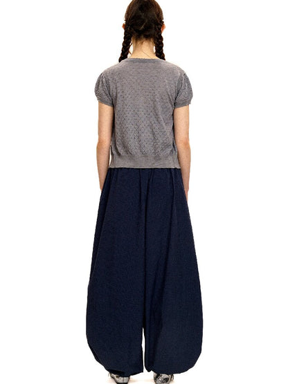 Breathable Lace Knit Top Skirt Set【s0000017442】