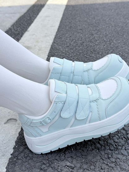 Lace-up thick-soled sneakers【s0000012963】