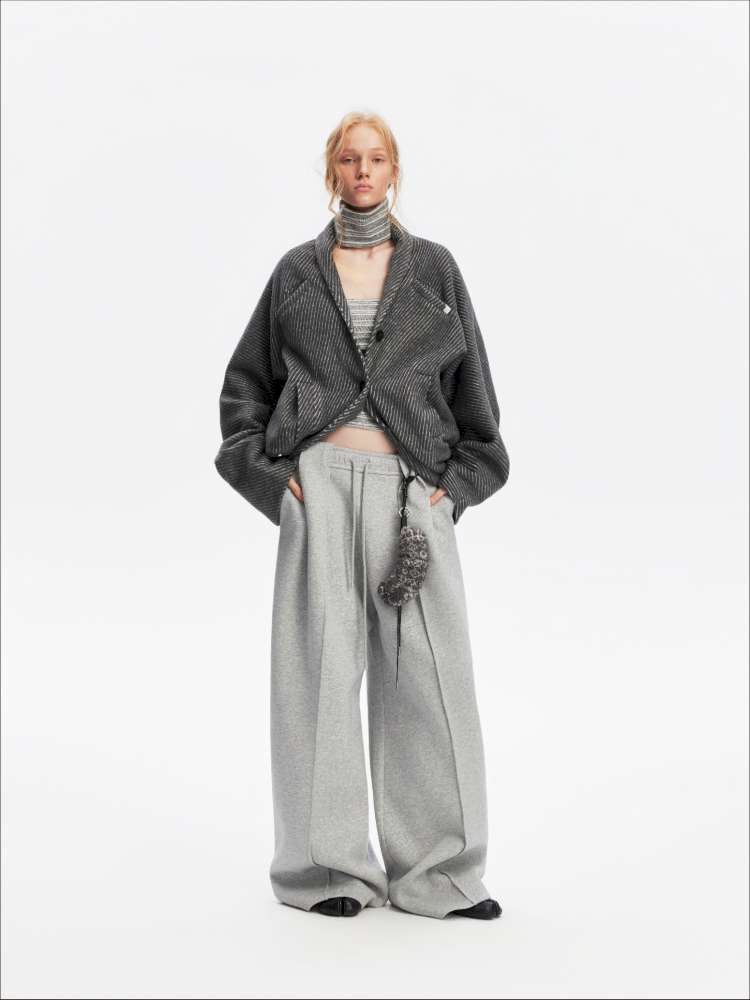 American Scimitar Drape Wide-Leg Slacks【s0000014877】