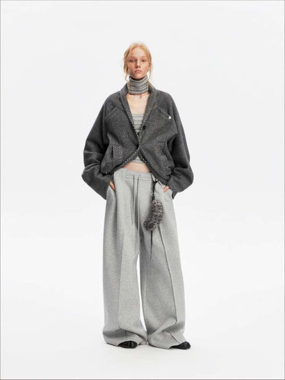 American Scimitar Drape Wide-Leg Slacks【s0000014877】