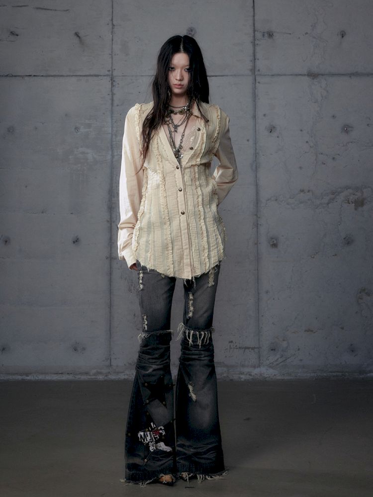 Scrappy Sunscreen Long Sleeve Shirt【s0000013470】