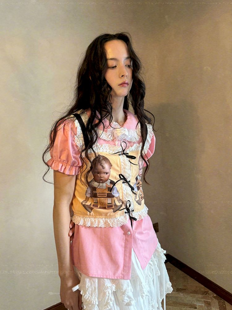 Short-sleeved cotton shirt【s0000012762】