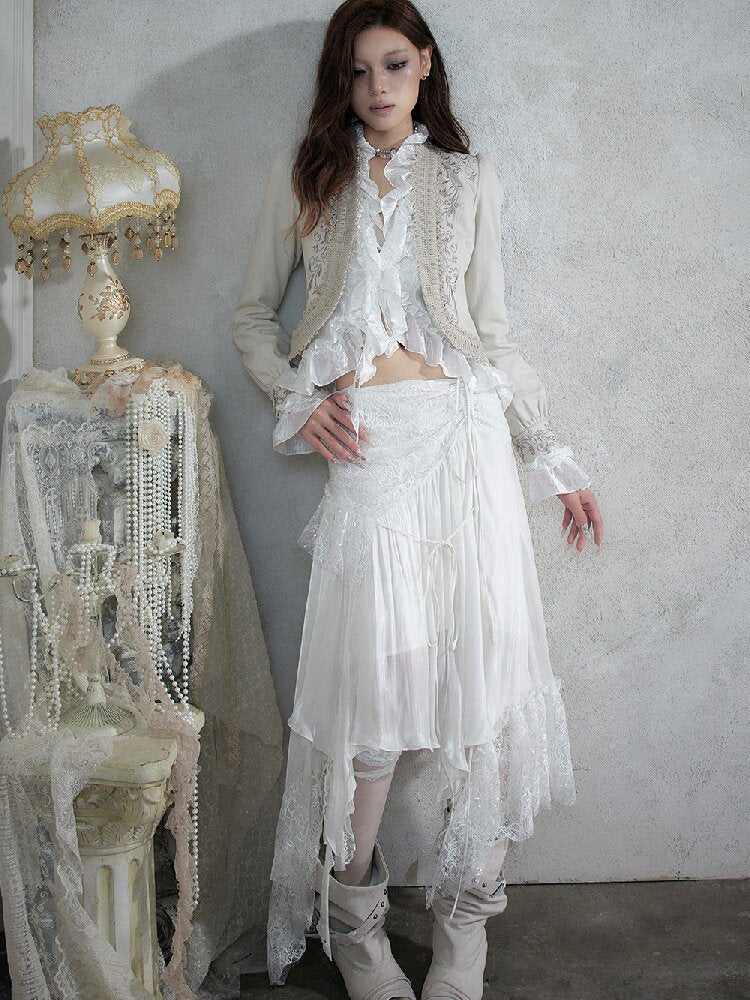 Dreamy Heiress Lace Chiffon Dress【s0000017984】