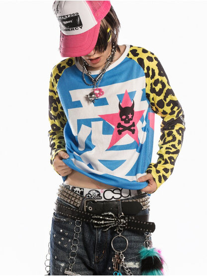 American Flag Skull Long Sleeve【s0000019127】