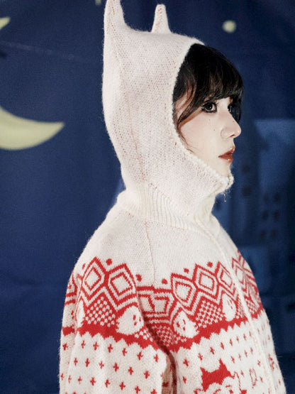 Cat Ears Devil's Tail Cardigan【s0000011559】