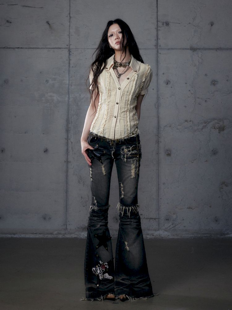 Scrappy Sunscreen Long Sleeve Shirt【s0000013470】