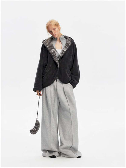 American Scimitar Drape Wide-Leg Slacks【s0000014877】