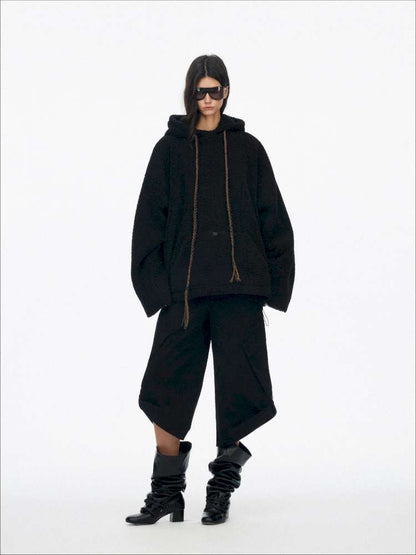 Drawstring Loose Hooded Jacket【s0000015060】