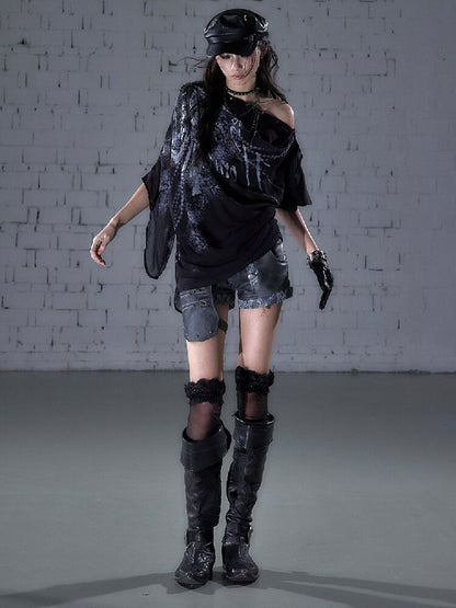 Lace Detachable Leather Shorts【s0000016210】