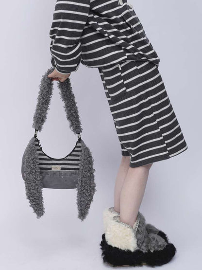 Rabbit Plush Versatile Commuter Crossbody Bag【s0000014618】