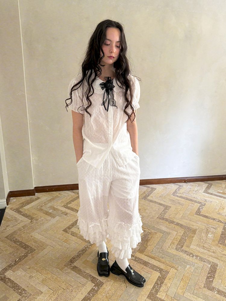 Short-sleeved cotton shirt【s0000012762】