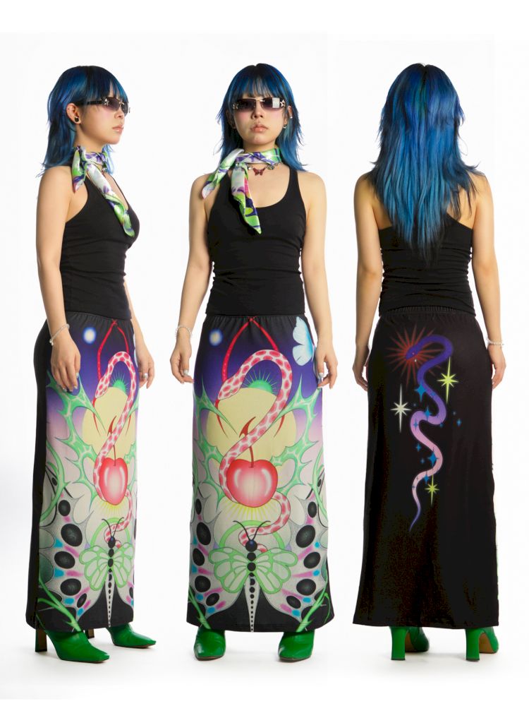 Y2K Stretch Casual Halter Long Skirt【s0000013521】