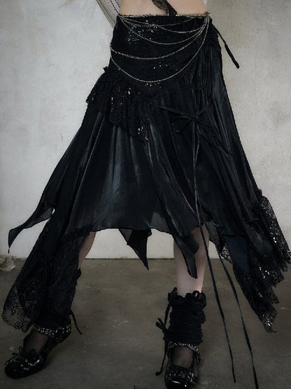 Dreamy Heiress Lace Chiffon Dress【s0000017984】