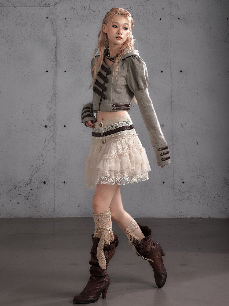 Vintage Layered Mesh Puffy Skirt【s0000019151】