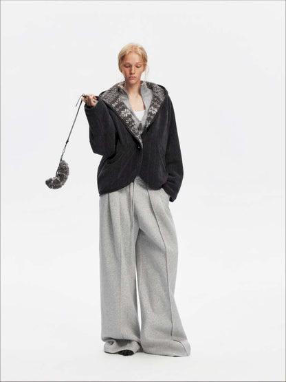 American Scimitar Drape Wide-Leg Slacks【s0000014877】