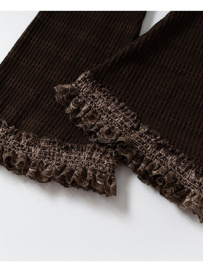 Lace Rhinestone Knit Leg Covers【s0000019164】