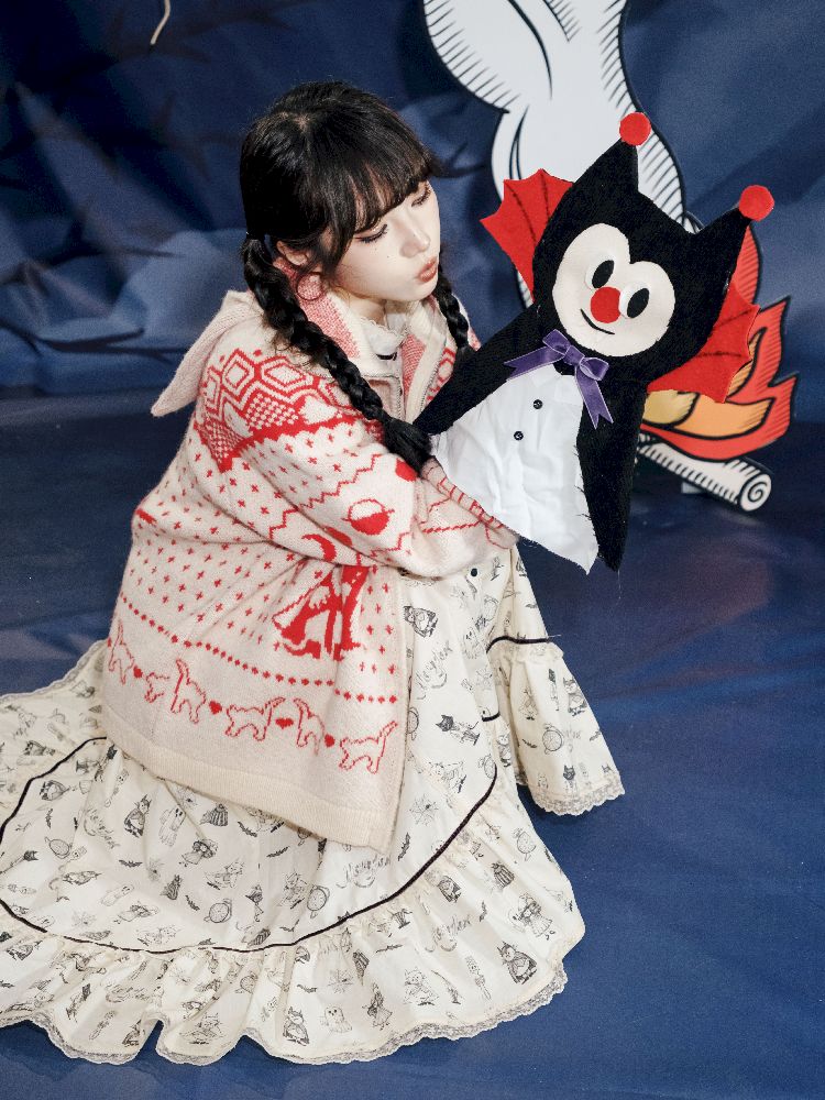 Cat Ears Devil's Tail Cardigan【s0000011559】