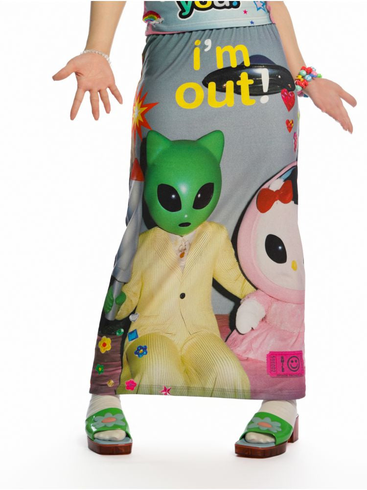 Y2K Stretch Casual Halter Long Skirt【s0000013521】