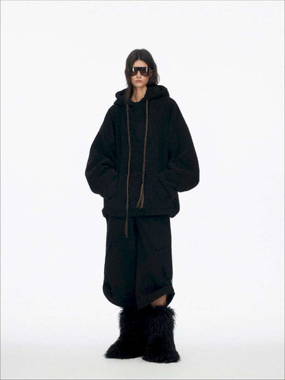 Drawstring Loose Hooded Jacket【s0000015060】
