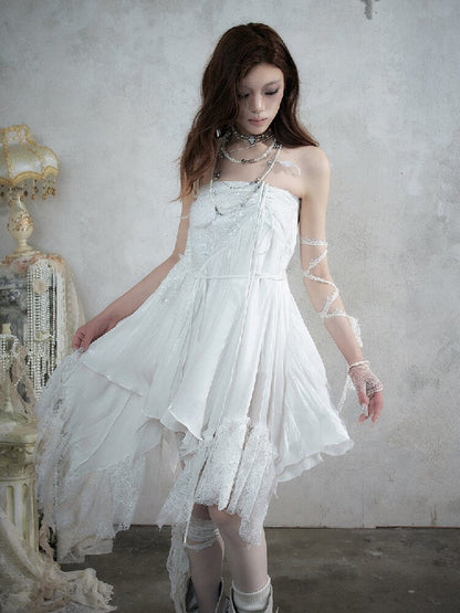 Dreamy Heiress Lace Chiffon Dress【s0000017984】