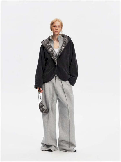 American Scimitar Drape Wide-Leg Slacks【s0000014877】