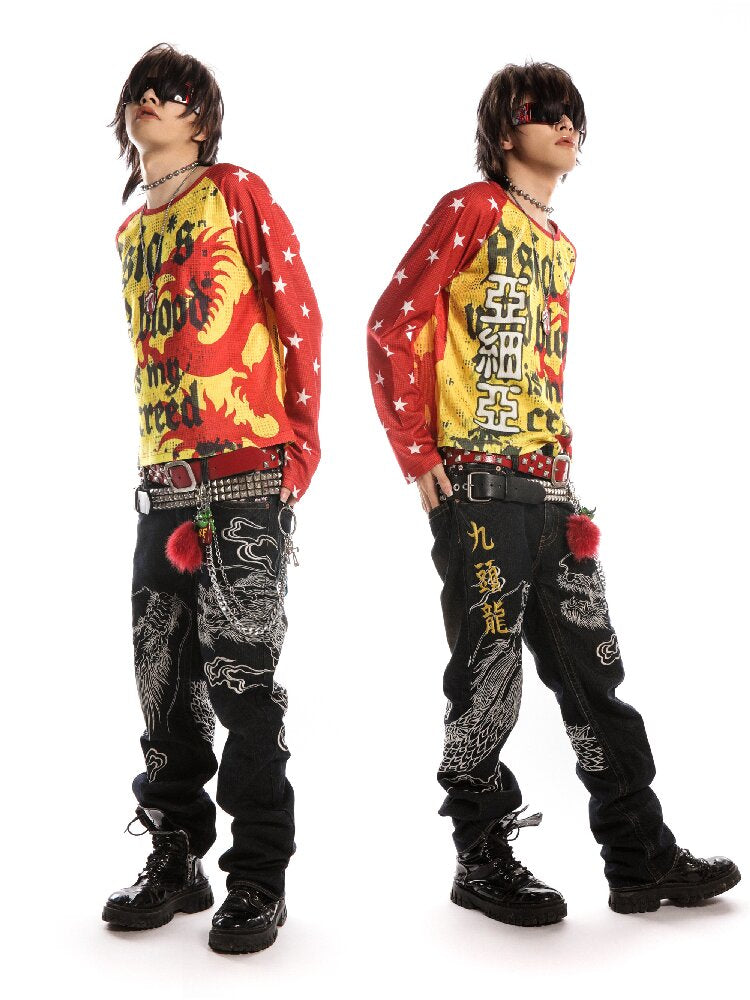 American Flag Skull Long Sleeve【s0000019127】
