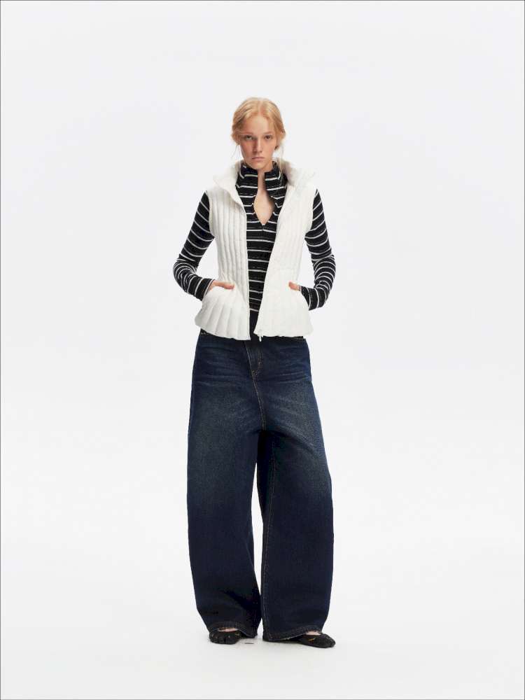 Vintage Striped Slim Knit Top【s0000015059】