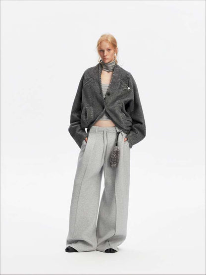 American Scimitar Drape Wide-Leg Slacks【s0000014877】