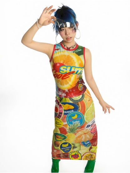 Y2K Stretch Casual Halter Long Skirt【s0000013521】