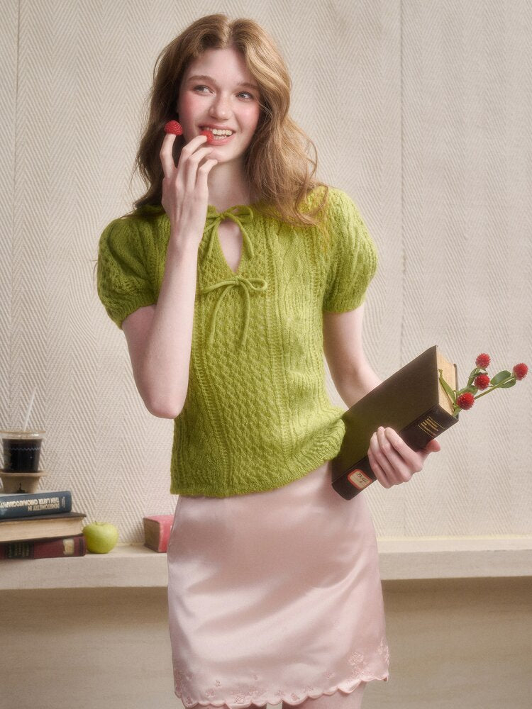 Soft Kitten Mohair Wool Knitwear【s0000015626】