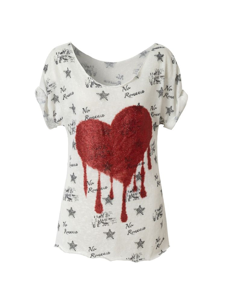 Large neckline loose-fitting T-shirt【s0000012799】