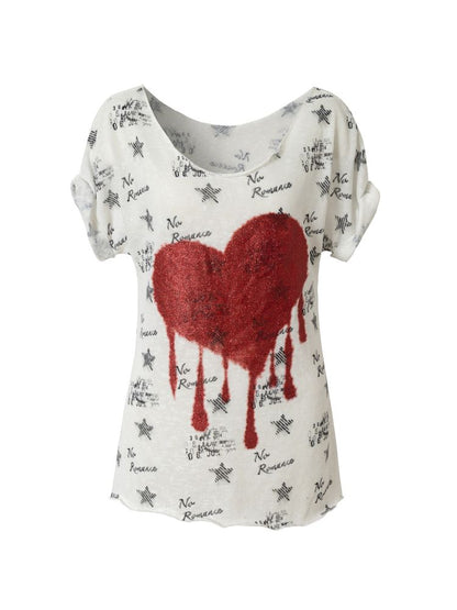 Large neckline loose-fitting T-shirt【s0000012799】