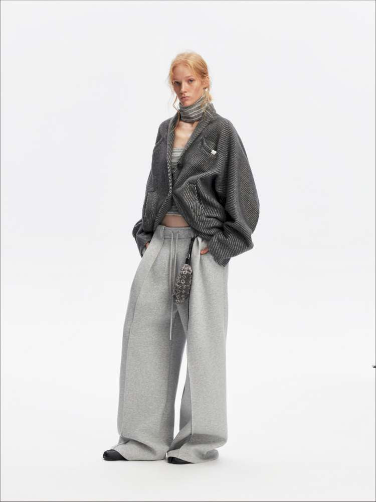 American Scimitar Drape Wide-Leg Slacks【s0000014877】