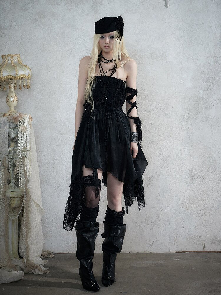 Dreamy Heiress Lace Chiffon Dress【s0000017984】