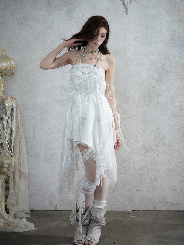 Dreamy Heiress Lace Chiffon Dress【s0000017984】